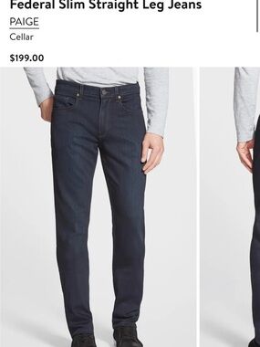 PAIGE Men's Federal Slim Straight Jeans